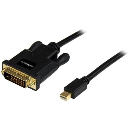 Adaptador Mini DisplayPort a DVI-D StarTech MDP2DVIMM10B 3 m Negro Pasivo