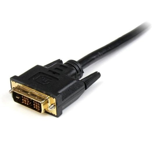 Cable HDMI DVI-D StarTech 5m Bidireccional Oro Negro