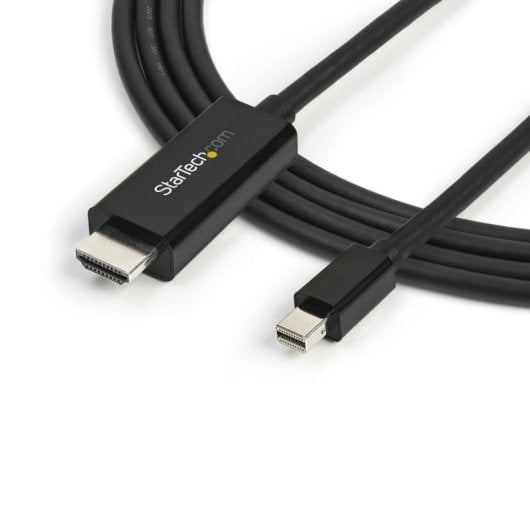 Cable Adaptador Mini DisplayPort a HDMI 3 m 4K 30Hz Negro 7.1 Audio