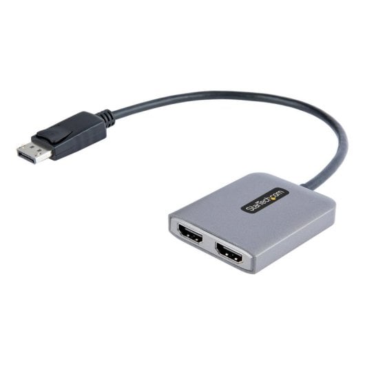 MST Hub DisplayPort StarTech.com DP 1.4 DSC HBR3 2x HDMI 4K 60Hz 0,3m Schwarz-Grau