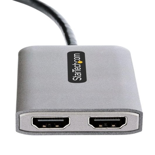 MST Hub DisplayPort StarTech.com DP 1.4 DSC HBR3 2x HDMI 4K 60Hz 0,3m Schwarz-Grau