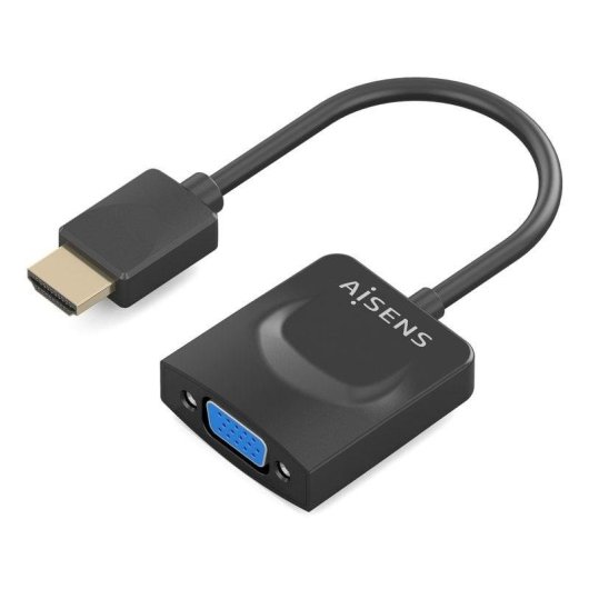 AISENS A122-0947 adaptador de cable de vídeo 0,15 m HDMI tipo A (Estándar) VGA (D-Sub)