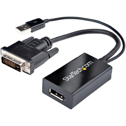 Conversor DVI a DisplayPort StarTech Adaptador USB 1920x1200 Macho-Hembra 0,254 m