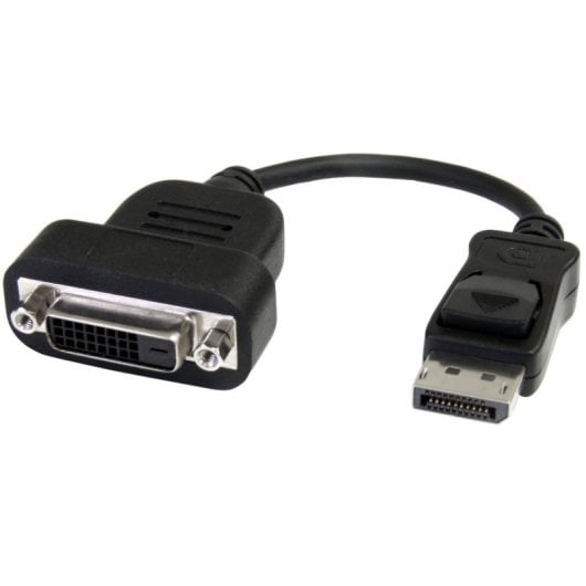Adaptador DisplayPort a DVI StarTech DP2DVIS Activo 1920x1200 0,2 m Negro