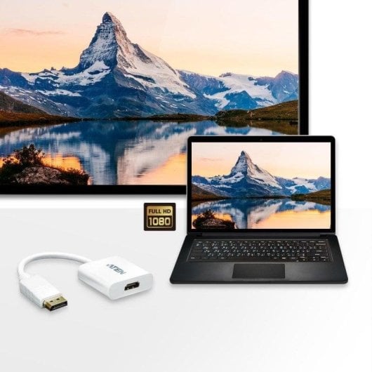 Adaptador DisplayPort para HDMI Aten VC985 branco 1920x1200 60Hz
