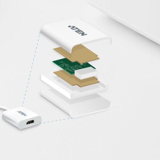 Adaptador DisplayPort para HDMI Aten VC985 branco 1920x1200 60Hz