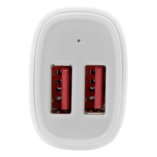 Carregador Auto USB Dupla Porta Startech 24W 4.8A Branco Smart IC