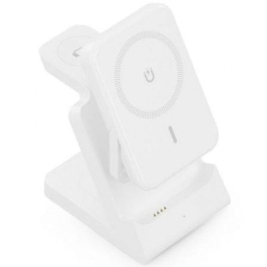 Kabelloses Ladegerät Aisens ASCH-15W4WC063-W 15W 4-in-1 USB-C 5000mAh Weiß