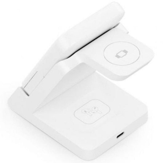 Kabelloses Ladegerät Aisens ASCH-15W4WC063-W 15W 4-in-1 USB-C 5000mAh Weiß