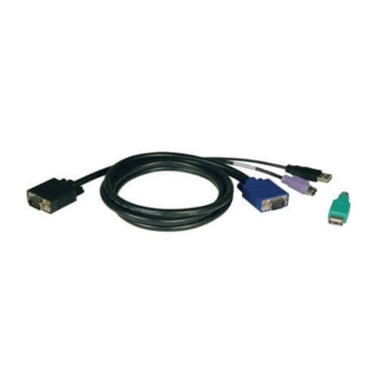 Cavo KVM Tripp Lite P780-006 USB PS/2 VGA 1,83 m Nero per NetController B040 B042