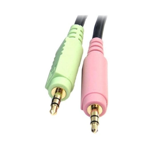 Cable conmutador KVM DisplayPort StarTech DP4N1USB6 USB audio micrófono 1,83 m negro