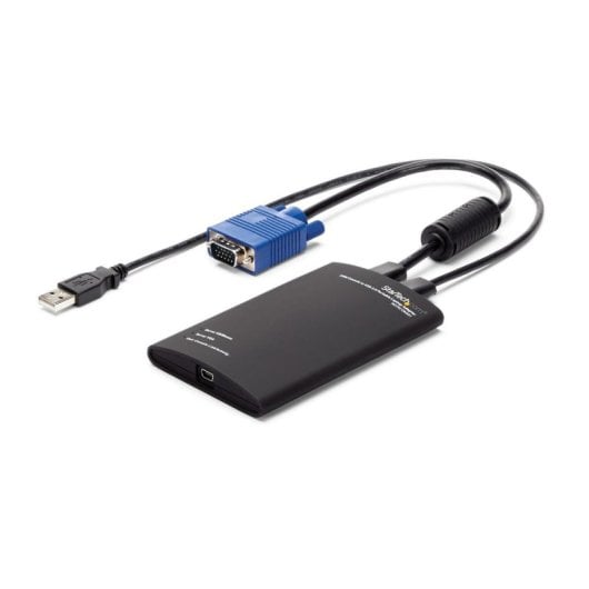 KVM-Adapter StarTech NOTECONS01 USB VGA Black für mobile Admins kompakt