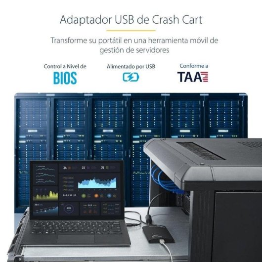 Adaptador KVM USB Crash Cart StarTech NOTECONS01 VGA Multi SOs