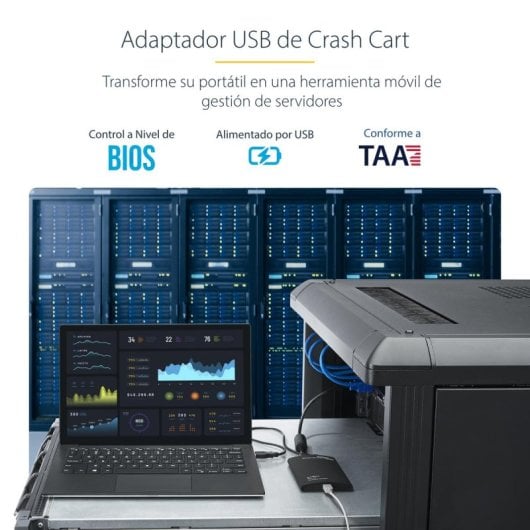 KVM-Adapter StarTech NOTECONS01 USB VGA Black für mobile Admins kompakt