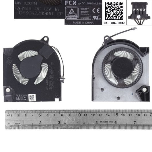 Ventilador Gpu Para Portátil Dell G15 5510 5511 Rtx3060 Rtx3050 Rtx3060 Rtx3050