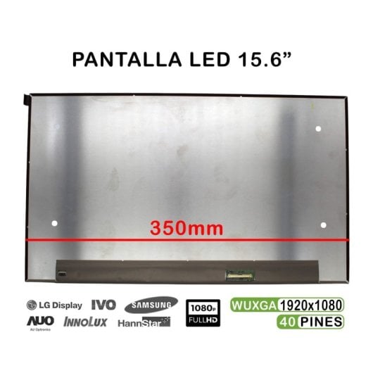 Ecrã LED FHD NV156FHM-T0A V8.1 de 15,6" com 40 pinos