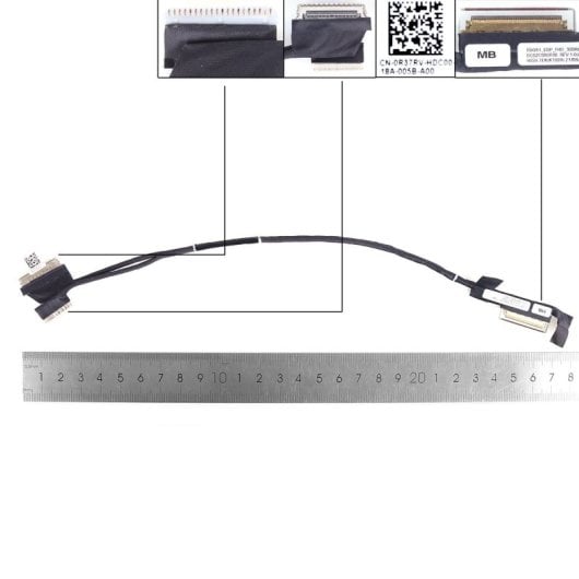 Cabo flexível para portátil Dell Alienware M15 R3 R4 0r37rv Dc02c00of00 FHD 300 Hz