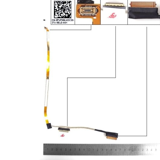 Cabo flexível para portátil Dell Inspiron 3520 3521 3525 0pvpm6 Dc020040f00 40 pinos