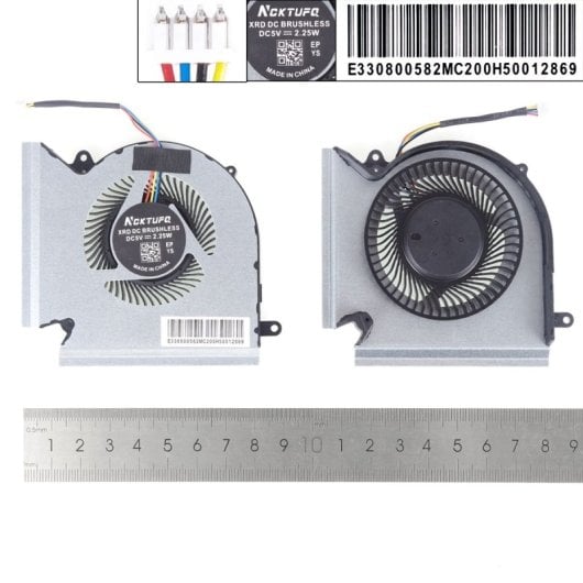 Ventilateurs CPU et GPU pour ordinateur portable MSI Ge66 GP66 GL66 MS-1541 1542 N453 N454