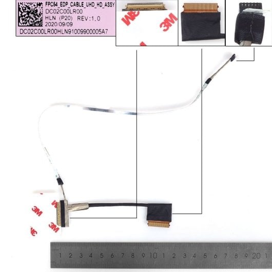 Câble flexible pour ordinateur portable HP Air 15-DH TPN-C143 DC02C00LR001 144 Hz 4K 40 broches