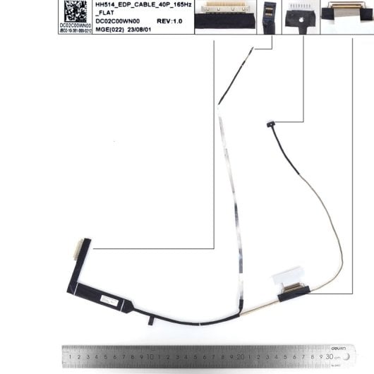 Cable Flex Para Portátil Acer An515-58 An515-46 An515-55 Dc02c00wn00 50.qfjn2.007 165hz 40 Pines
