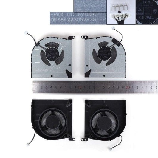 Ventiladores CPU + GPU para portátil Lenovo IdeaPad Gaming 3 15IAH7