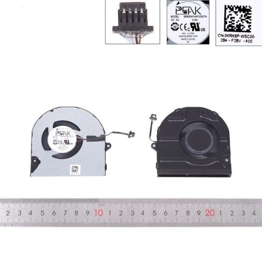 Ventilador para portátil Dell Inspiron 5410 5415 5418 5510 5515