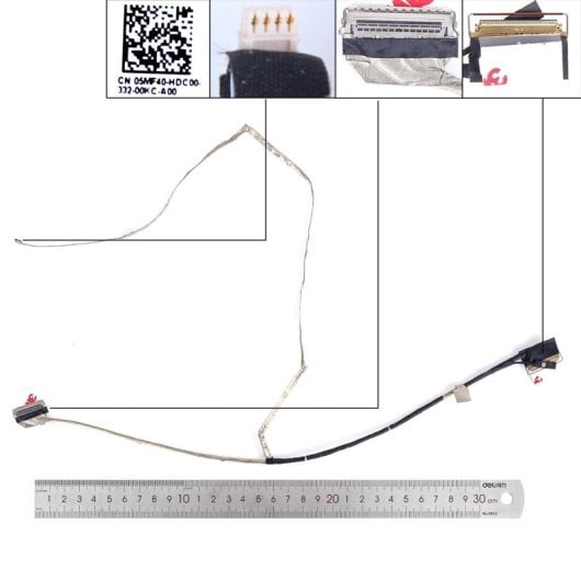 Cabo flexível para portátil Dell G15 5530 5535 5540 554 05mf40 Dc02c010x00 FHD 40 pinos