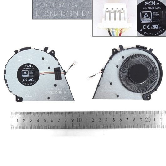Ventilador para portátil Lenovo Yoga 7i-14 polegadas 14itl5 Yoga 7 14c Dfs5k1211549n