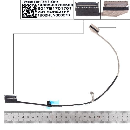 Cable Flex Para Portátil Asus G513qy-212.sg15 G713qm G513qm/qs 6017b1701701 14005-03700500 6017b1547301 300hz 40pin