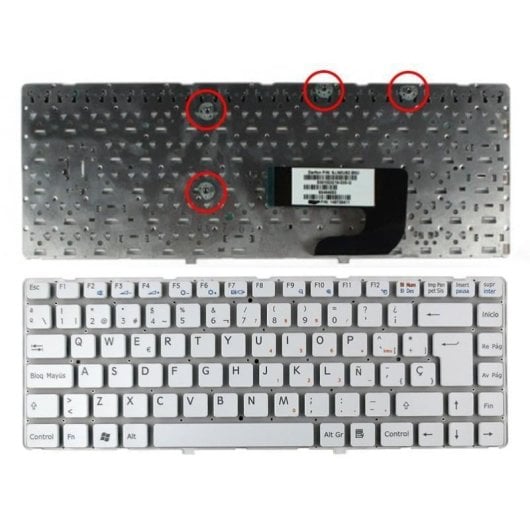 Tastiera per laptop Sony VGN-NW Series 148738061 bianca