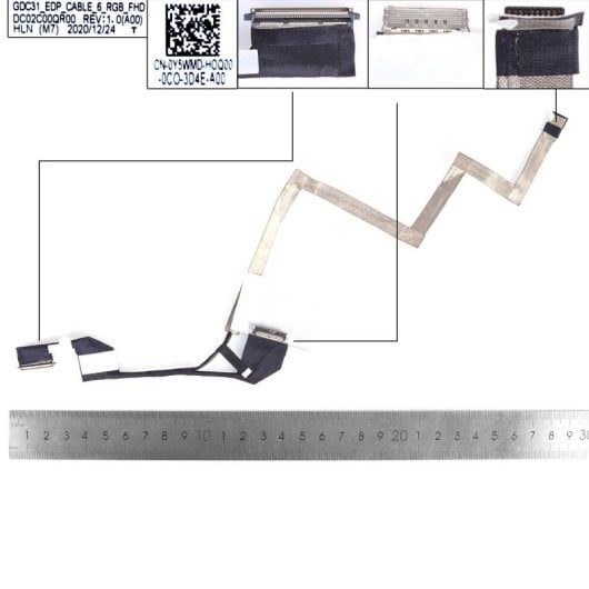 Cabo Flex para Portátil Dell Latitude 7320s E7320 Dc02c00qr00 0y5wmd Fhd 30 Pinos