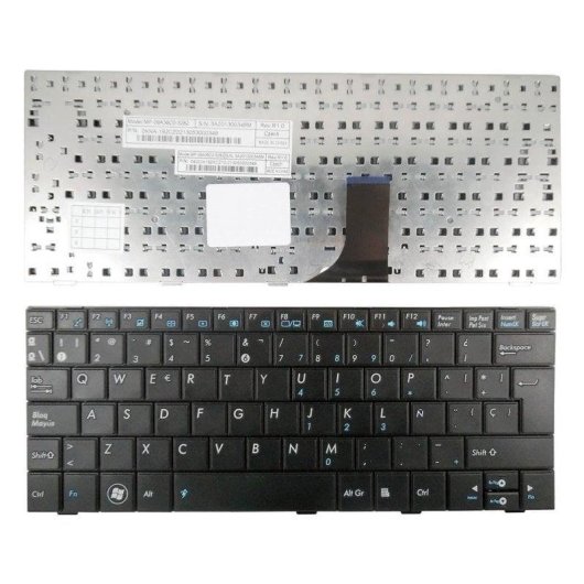 Teclado Portátil Asus Eee PC 1005HA 1005P Preto