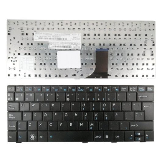 Clavier pour ordinateur portable Asus Eee PC 1005ha 1005p Noir
