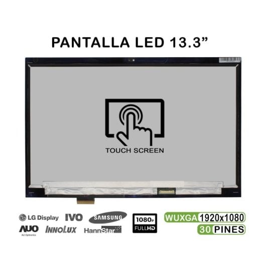 Ecrã de vidro de 13,3" para portátil Lenovo Thinkpad X380 Yoga 20lh FHD 02da168