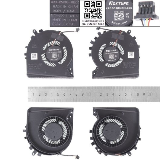 Ventiladores para portátil Hp Tpn-c141 15-dk