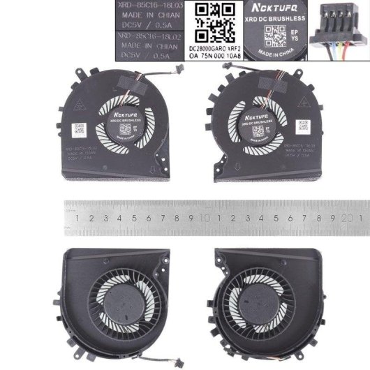 Ventiladores para portátil HP 15-DK TPN-C141