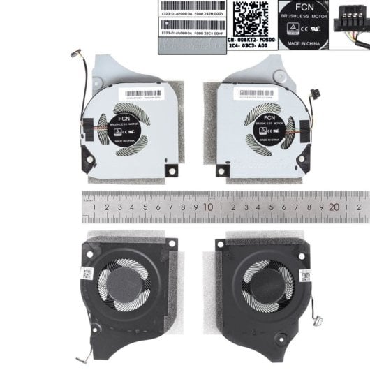 Ventiladores para portátil Dell G7-7790 G5-5590 7590 P82f 12v