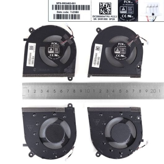Ventilador para portátil HP Spectre X360 16" 2 em 1 16-F 16T-F M83462-001