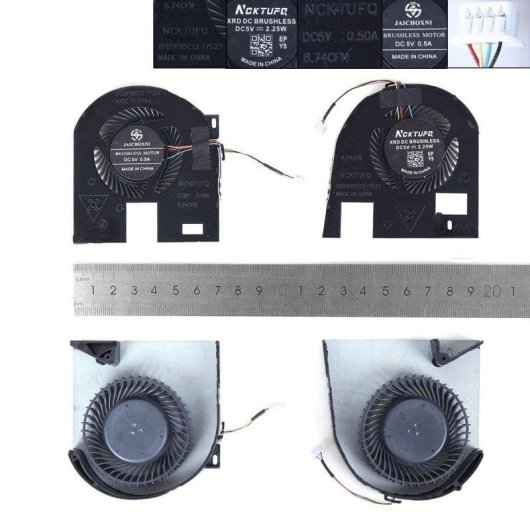 Ventilador para portátil Dell Precision M7530 7540 7730 7740 P74F
