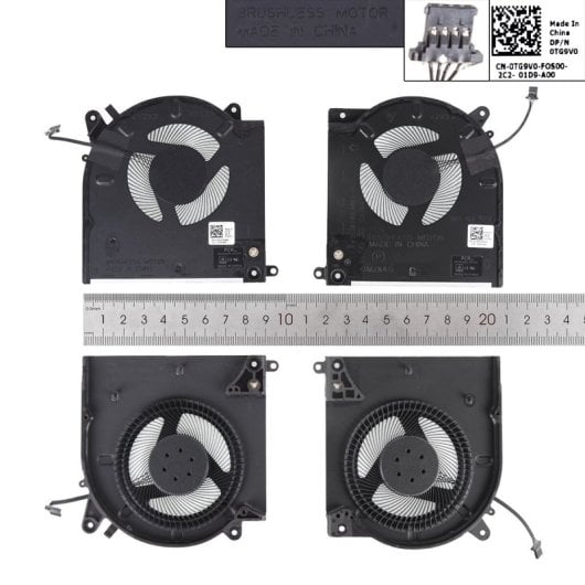 Ventilador Para Portátil Dell M15 R4 R3 0d1x38 0tg9v0 0d1x38 0tg9v0