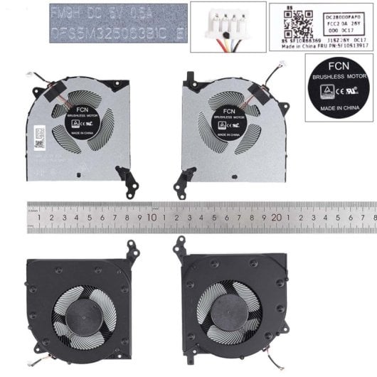 Ventilateur CPU + GPU pour ordinateur portable Lenovo 2020 R7000 Y550-15 Y7000p