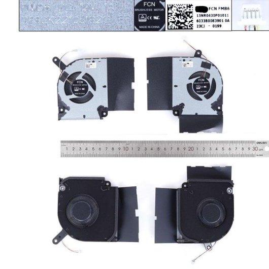 Ventiladores para portátil Asus GL732LXS GL732LWS RTX2080