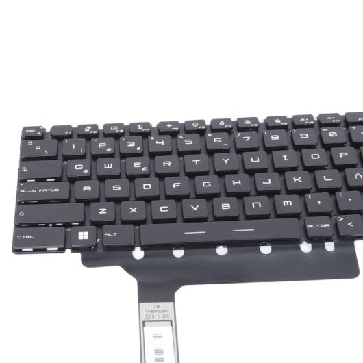 Teclado Retroiluminado Para Portátil Msi Gp76 Ge76 Gs76 Ms-17k1 22-0042c-wx01-001 Negro