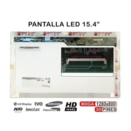 Ecrã LED de 15,4" para portátil Auo B154ew09 V1