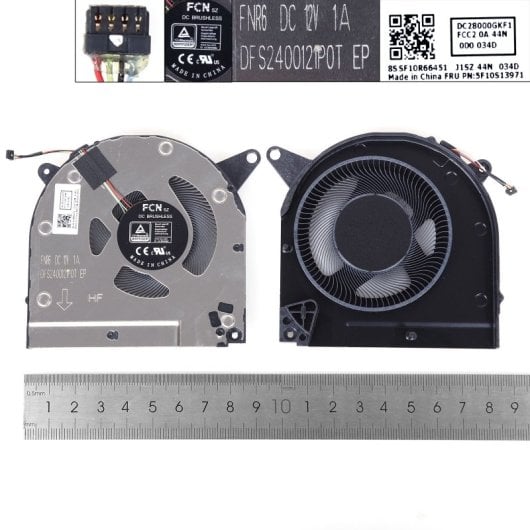 Ventilador GPU para portátil Lenovo R9000x S7-15ach6 S7-15imh05 2021 12v