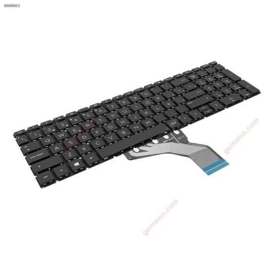 Clavier pour ordinateur portable HP Pavilion 15-da 250 255 Gen7 Hr04-m Yms-0314-m 9z.nezsc.20f Nsk-xn0sc Intro Petit Noir