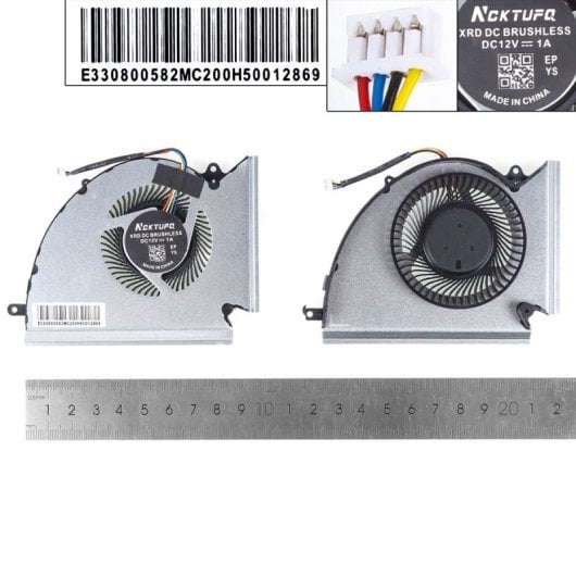 Ventilador para portátil Msi We76 Ge76 Gp76 Ms-17k3 17k2 17k1