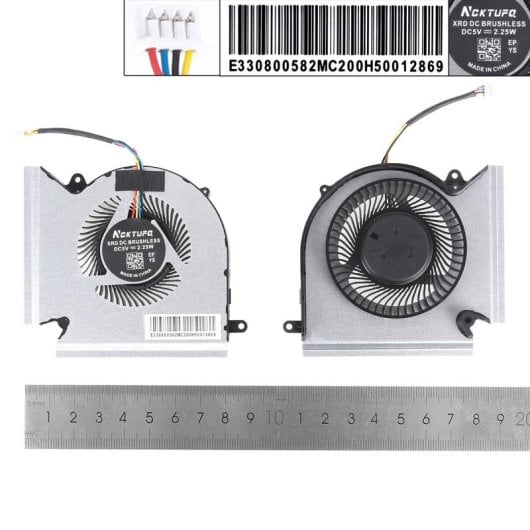 Ventilador GPU para portátil Msi Ge66 GP66 GL66 MS-1541 1542 N453 N454