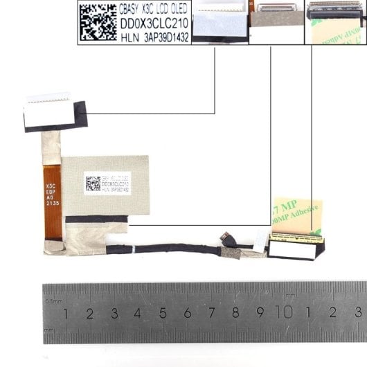 Câble flexible pour ordinateur portable HP Spectre X360 14-ea Tpn-q250 Dd0x3clc210 40 broches